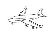 malowanki samolot do druku online 