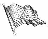kolorowanki amerykanska flaga do druku online 1