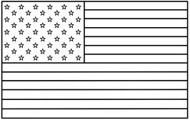 kolorowanki amerykanska flaga do druku online 2