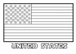 kolorowanki amerykanska flaga do pobrania 