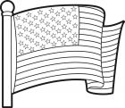 kolorowanki amerykanska flaga do pobrania online 1