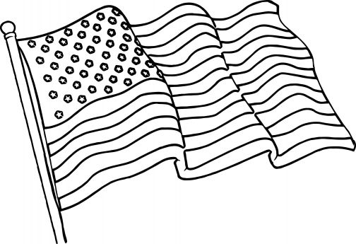 malowanki amerykanska flaga do druku za darmo 