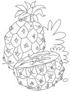 kolorowanki ananasy do pobrania 