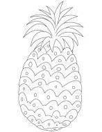 kolorowanki ananasy do pobrania online 