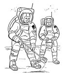 malowanki astronauta do druku za darmo 