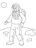 malowanki astronauta do pobrania 1