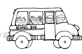 malowanki autobus szkolny do druku 
