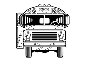 malowanki autobus szkolny do pobrania online 1