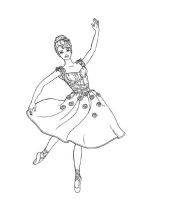 kolorowanki balet do druku online 
