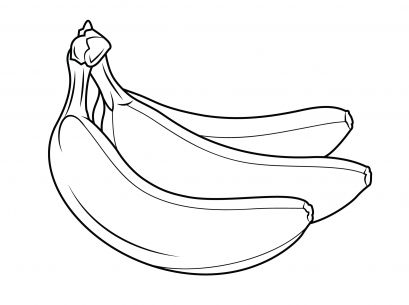 kolorowanki banan do pobrania 1