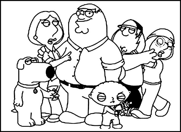 Kolorowanki Family Guy