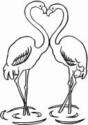 malowanki flamingi do druku 1