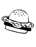 malowanki hamburgery do druku online 1