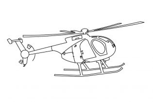 kolorowanki helikopter do druku 1
