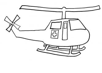 malowanki helikopter do druku za darmo 1