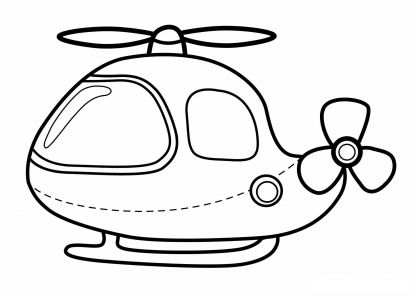 malowanki helikopter do pobrania 