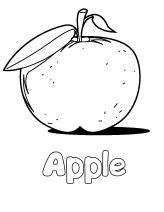 malowanki jablko do druku online 