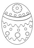 malowanki jajka wielkanocne do druku 1