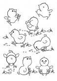 malowanki kurczaczki do druku online 