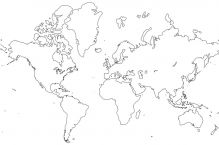 kolorowanki mapa swiata do druku online 