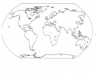 malowanki mapa swiata do druku online 