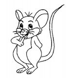 malowanki myszy do pobrania 