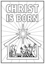 kolorowanki narodziny jezusa do druku 1