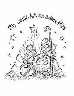 malowanki narodziny jezusa do druku online 1