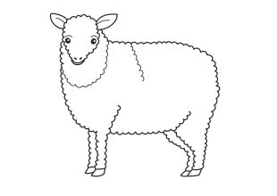 kolorowanki owce do pobrania online 