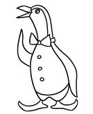 malowanki pingwiny do druku 1