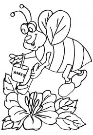 kolorowanki pszczola do druku online 1