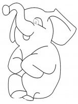 malowanki slon do druku online 