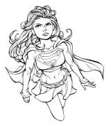 kolorowanki supergirl do pobrania 