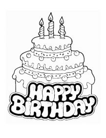 malowanki tort urodzinowy do pobrania online 