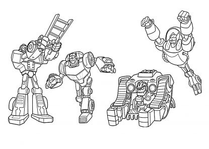 kolorowanki transformers rescue bots do druku online 1