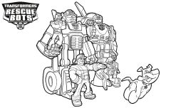 malowanki transformers rescue bots do pobrania online 2