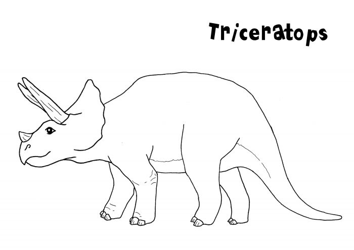 kolorowanki triceratops do druku 