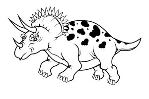malowanki triceratops do druku za darmo 