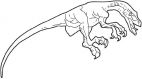 malowanki welociraptor do pobrania online 