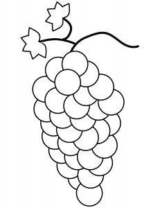 malowanki winogrona do druku 
