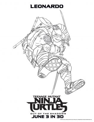 kolorowanki wojownicze zolwie ninja do druku online 1