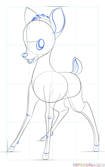 jak narysować bambi krok 6