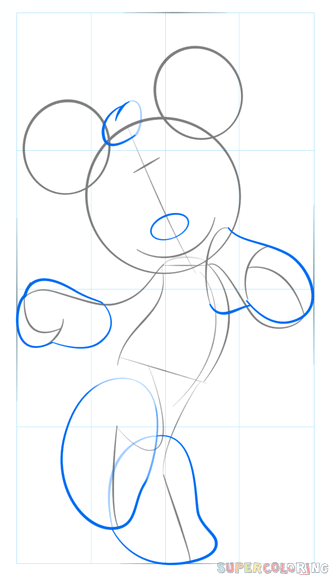 jak narysować myszkę minni krok 4