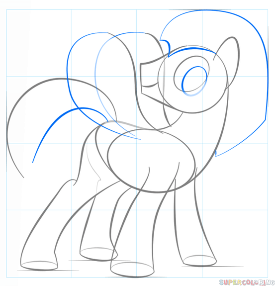 jak narysować pegaz z my little pony krok 5
