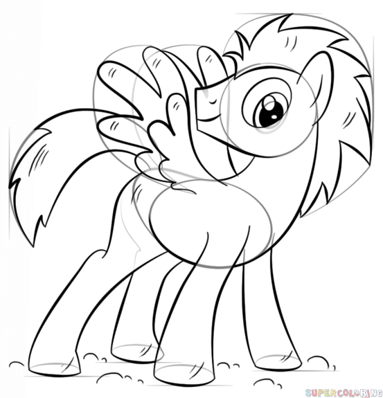 jak narysować pegaz z my little pony krok 8