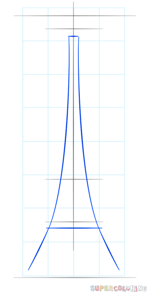 jak narysować wieżę Eiffela krok 3