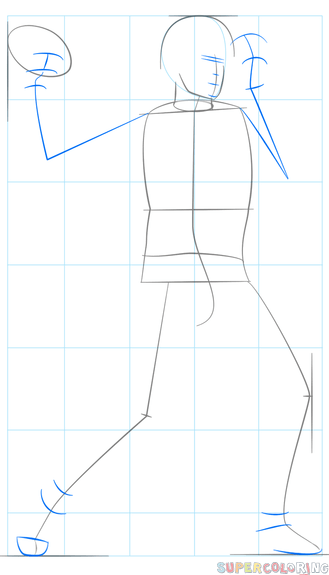 jak narysować piłkarza krok 3