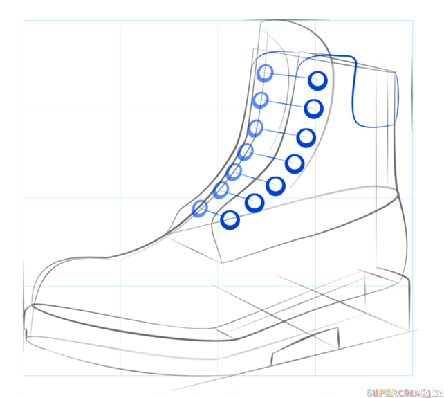 jak narysować buta krok 6