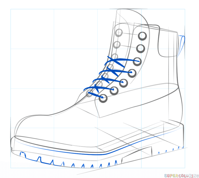 jak narysować buta krok 7