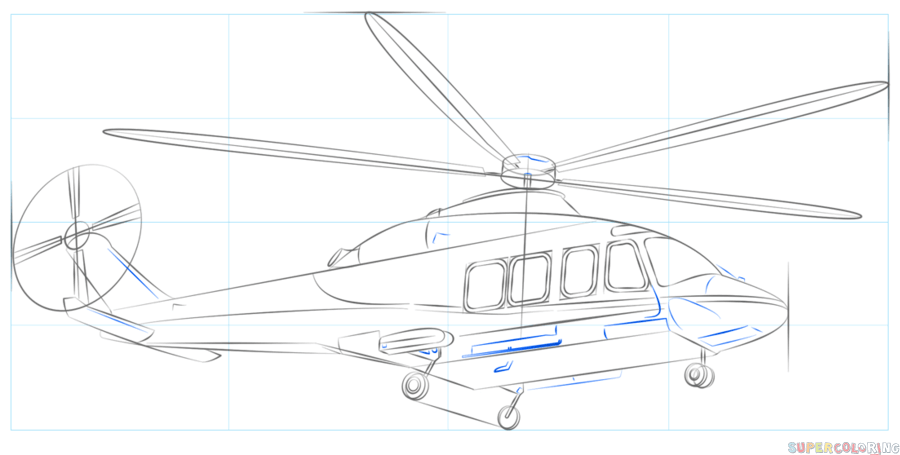 jak narysować helikopter krok 9